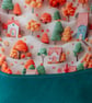 Craft storage bag featuring 3D Little Houses, drawstring closure - Image 3