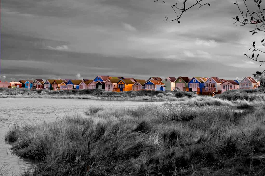 Beach Huts Hengistbury Head Dorset England Photograph Print