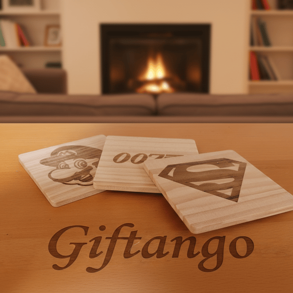 Wooden Coaster – Personalised - Engraved