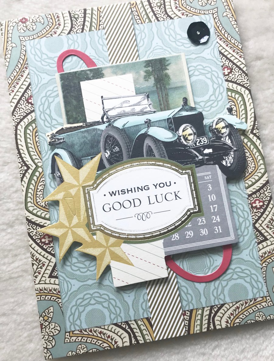 Luxury Handmade 3D Good Luck Card