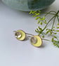 Silver enamel pebble earrings - Image 5