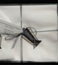  Art Deco Design Embroidered Napkins Set of 4 and 1 Table Slip Cloth, Boxed - Image 1