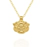 Gold vermeil Tiger charm pendant and chain.