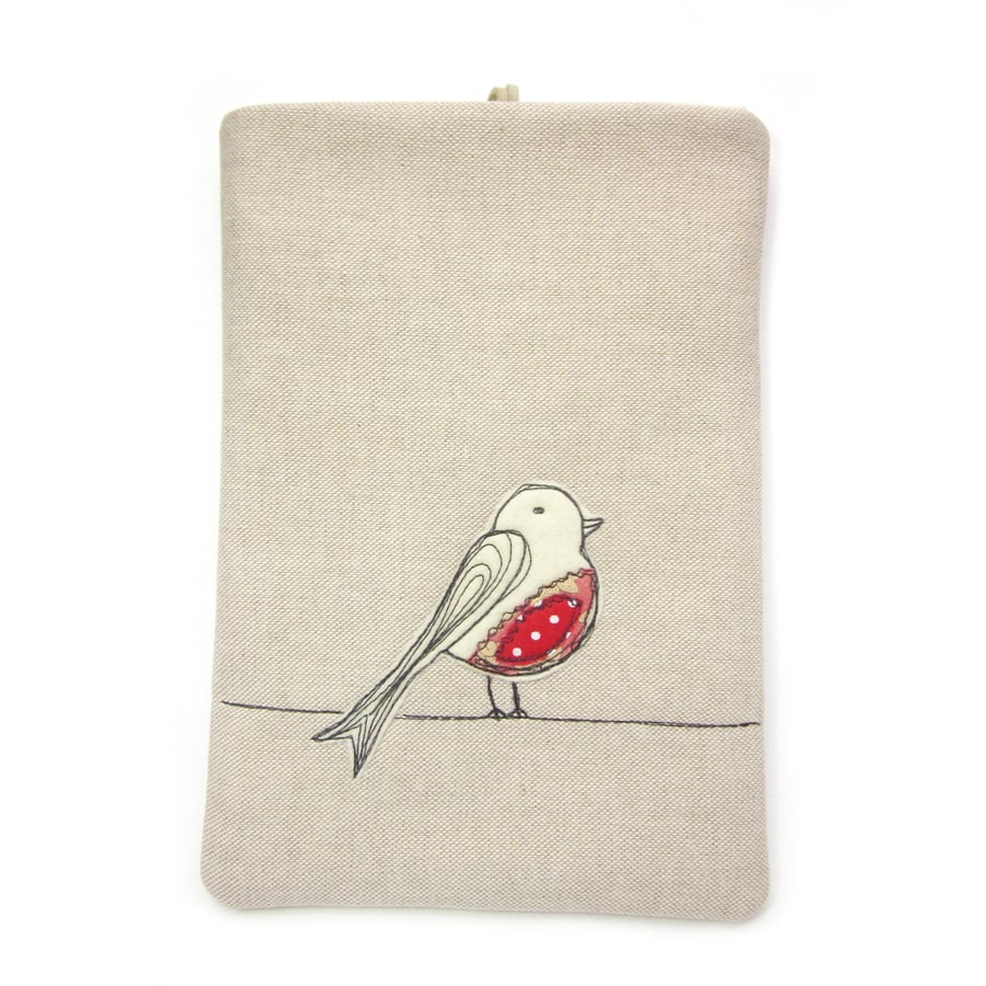 iPad Mini Sleeve, Kindle Case, Nexus 7 2, Red Bird