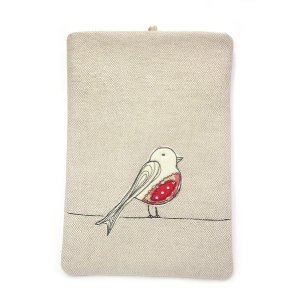 iPad Mini Sleeve, Kindle Case, Nexus 7 2, Red Bird