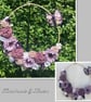 Floral butterfly hoop