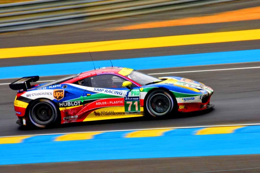 Ferrari 458 Italia 24 Hours Of Le Mans 2015 Photograph Print
