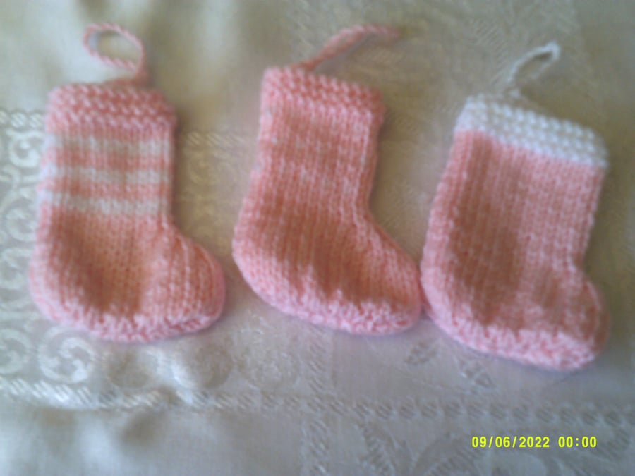 Set of 3 Mini Stockings 