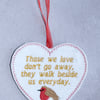 Remembrance keepsake heart 