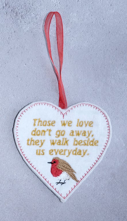 Remembrance keepsake heart 