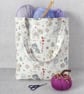 Tote bag, shopping bag, cats, birds - Image 7