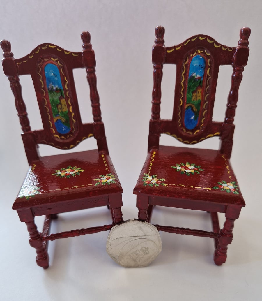 1:12 scale Canalware Dining Chairs