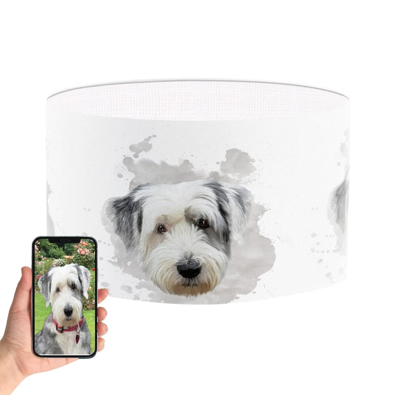 Personalised Lampshade - Photo Lamp shade - pet portrait 