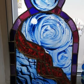 Elements Stained Glass Hanging puece