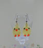 Easter Chick Beadwork Earrings (1) - Image 1