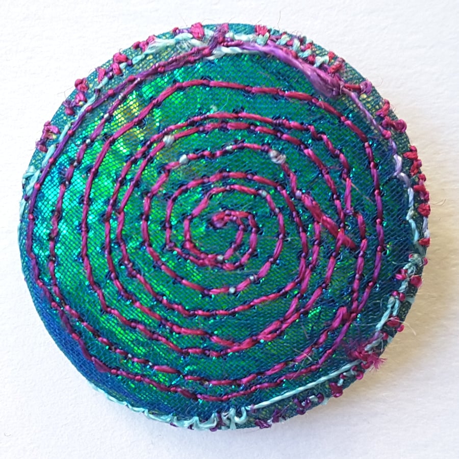 Badge Stitched Silk Badge One Inch 