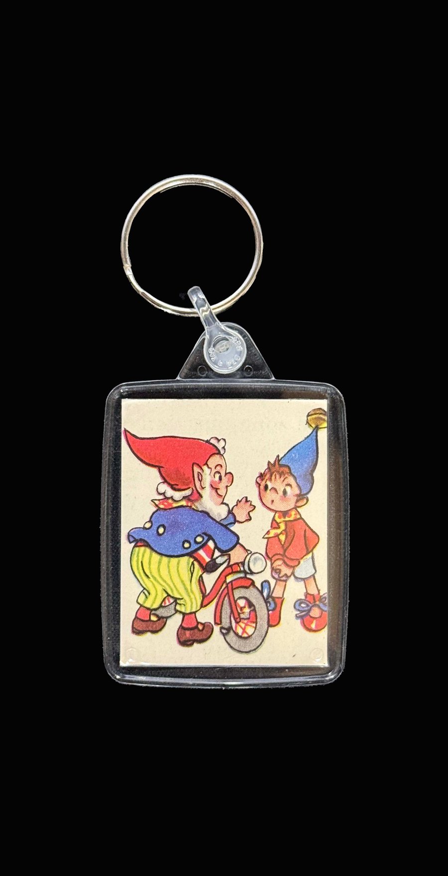 Homemade Noddy Keyring - From Vintage Book