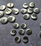 12.5mm 20L Antique Silver saddle back Buttons medium weight - Image 1
