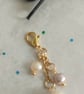 Handmade Pearl Zipper Charm - Image 1