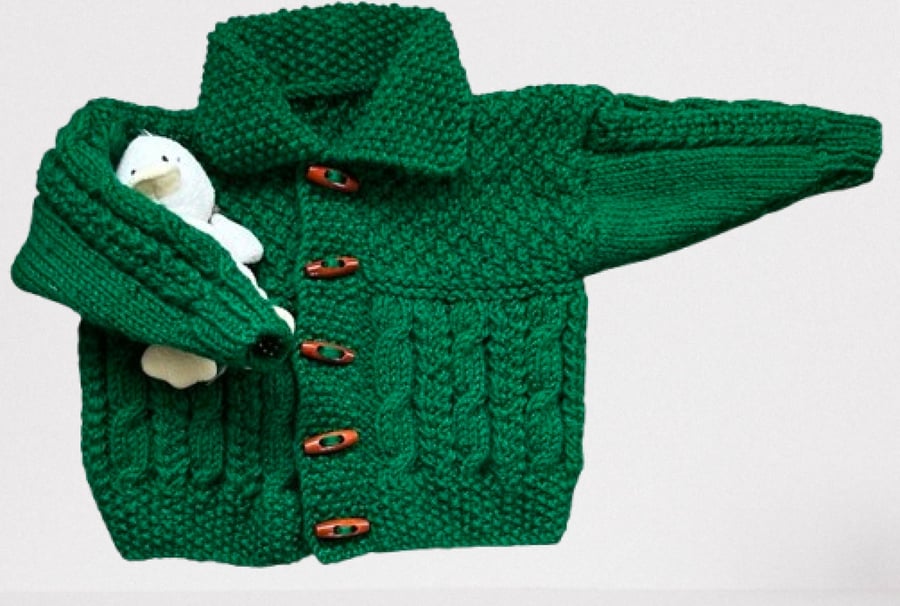 Hand Knitted Cardigan To Fit Age 9 - 18 months 