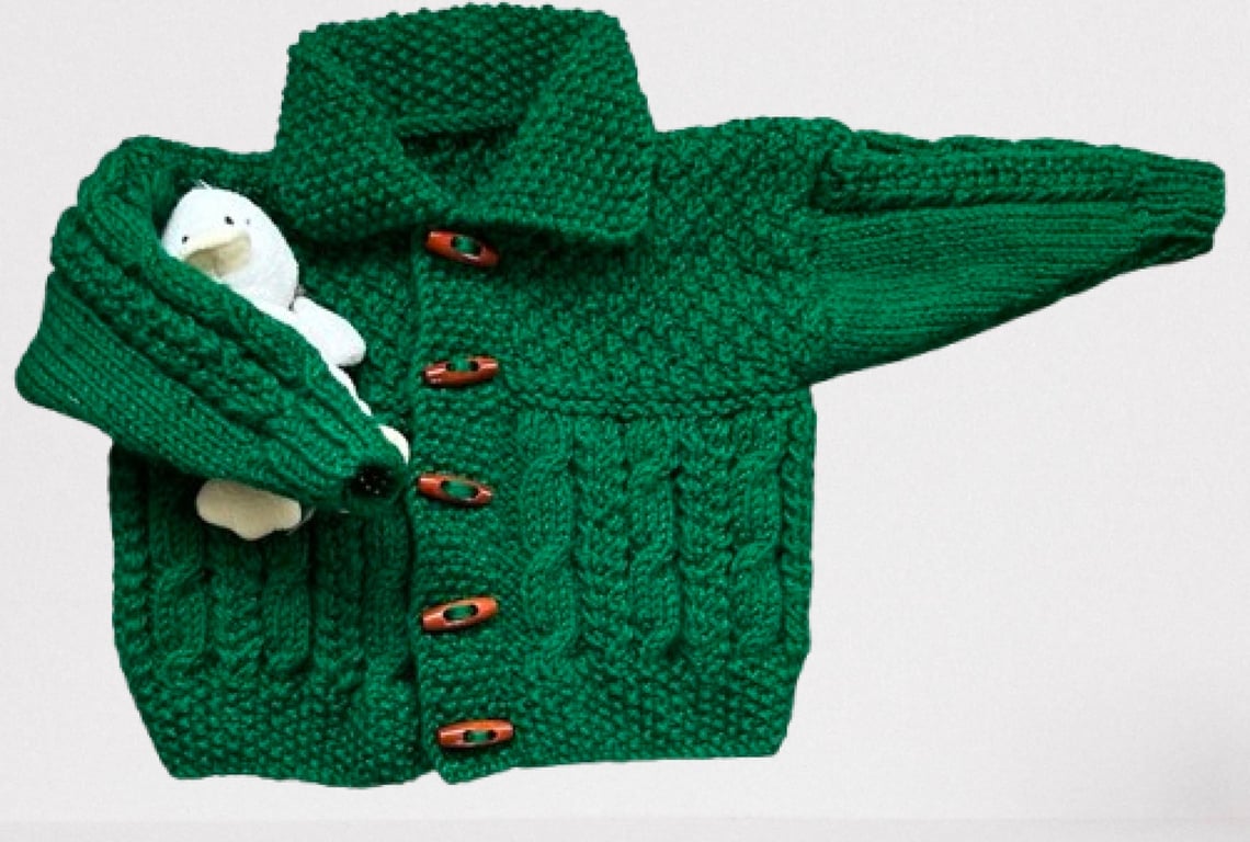 Hand Knitted Cardigan To Fit Age 9 - 18 months 