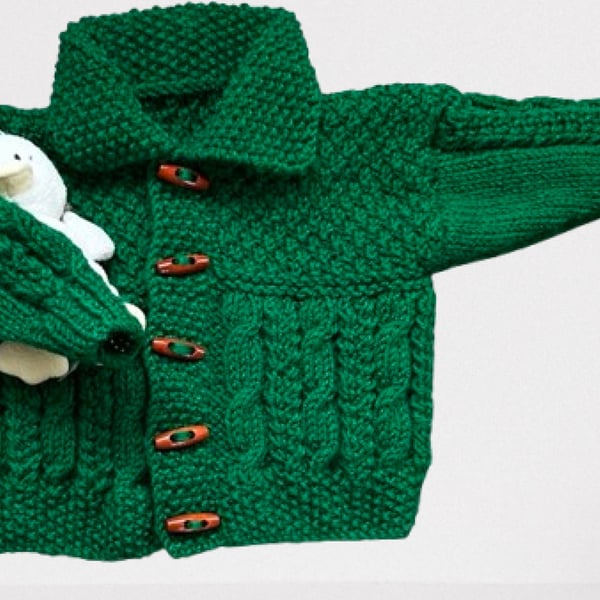 Hand Knitted Cardigan To Fit Age 9 - 18 months 
