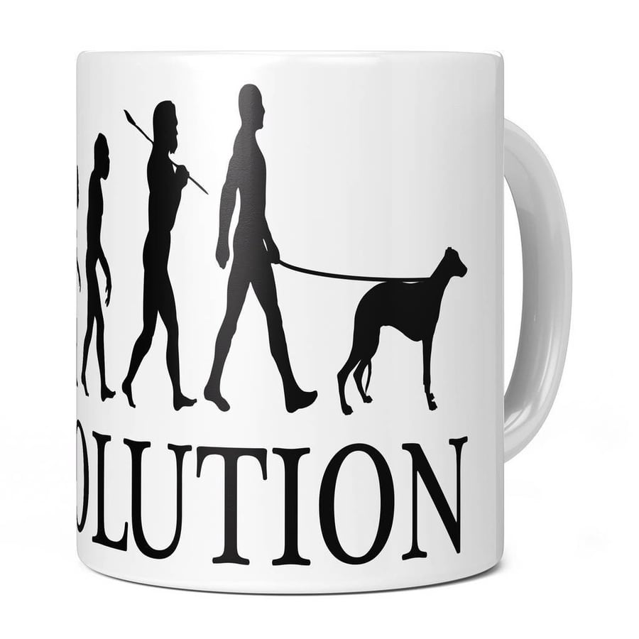Whippet Evolution 11oz Coffee Mug Cup - Perfect Birthday Gift for Him or Her Pre