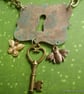 Steampunk key and insect necklace - Image 1