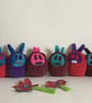Pocket Monster Bunny Handmade Plushie, gift, Newborn, nursery - Image 1
