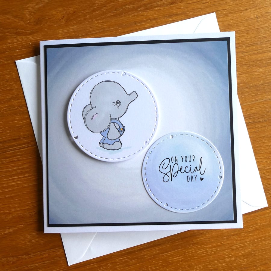 Elephant Birthday Card - On Your Special Day
