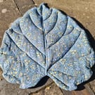Linden Leaf Sitting Mat - blue floral