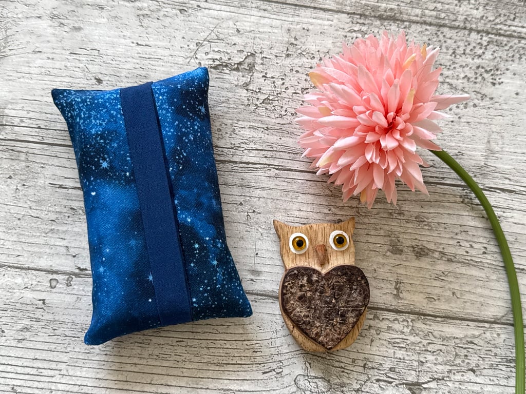 Fabric Pocket Tissue Holder - Travel Tissue Case - Reusable Tissue Pouch for Bag