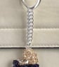 Swarovski Heart Amethyst & Golden Handbag Charm  - Image 4