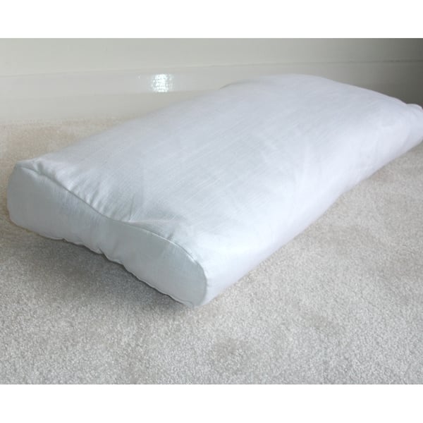 Linen Tempur Original Medium Neck Pillow COVER ONLY Contoured White