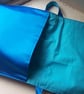 Soft fabric messenger bag with patchwork flap - Image 5