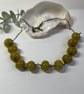 Chunky Serpentine Jade and oxidised silver necklace - Image 1