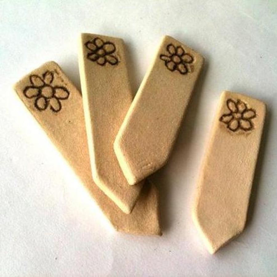 Mini Ceramic Plant Markers