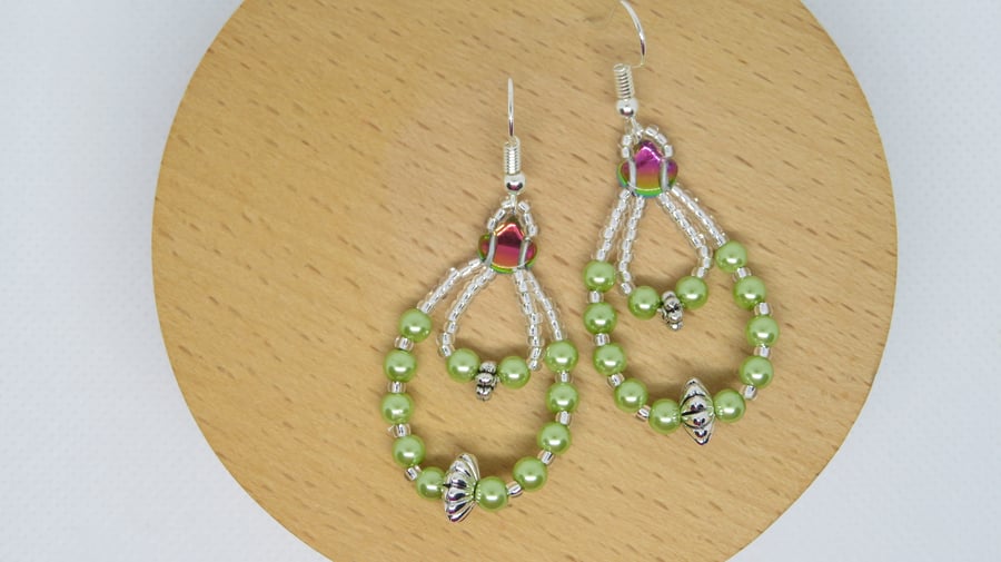 Pearl Loop Earrings