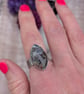 Sterling Silver Plume Agate Ring - UK Size O - JBJ4026 - Image 4