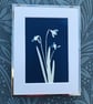 Snowdrop artwork, pretty gift. A gift of hope.