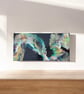 Abstract flow fluid acrylic canvas  - Image 4