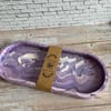Purple Marble effect Trinket Tray