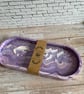 Purple Marble effect Trinket Tray