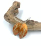 Orange aluminium winter tree earrings - Image 5