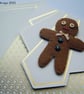 Gift Wallet With Gingerbread Person Brooch - Image 1