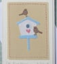 Hand-stitched miniature applique embroidery mounted on greeting card - Image 4