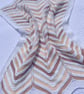Neutral shades baby blanket 100% cotton. Slightly imperfect. - Image 2