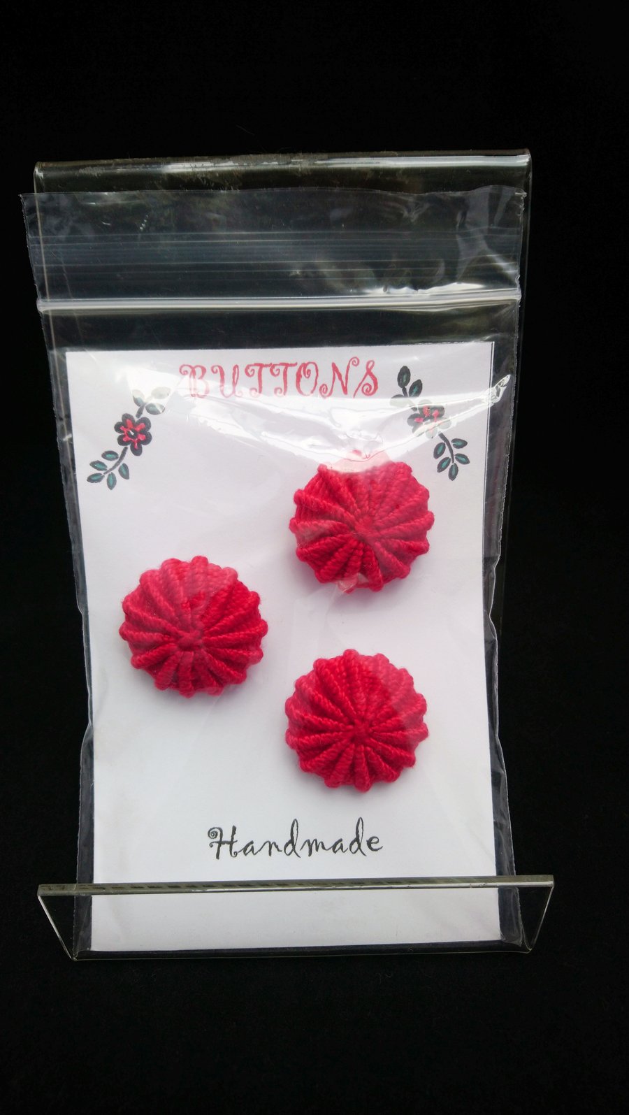 Buttons Handmade Embroidered Yorkshire Style