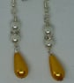 Golden Teardrop Earrings - Image 4