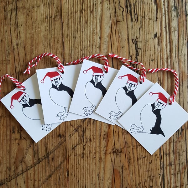 Puffin Christmas gift tags